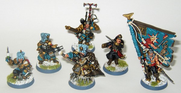 Games Workshop WH40K Vostroyan Command Squad by Middle Pillar Path