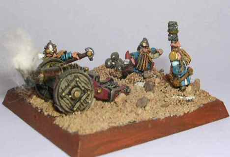 Warmaster dwarf cannon front by Blackrabbit33