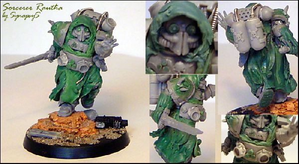 Death Guard Sorcerer Rautha, Greens by SynapsyS