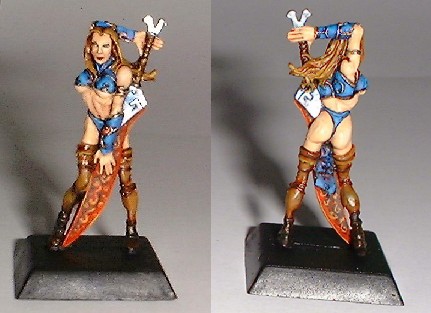 Another of the lovely barbarian chicks by miniaturz