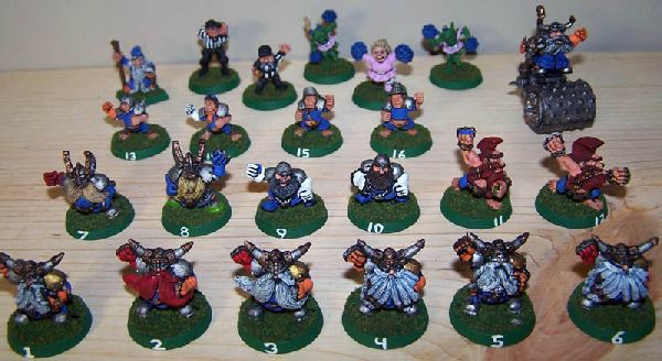 Blood Bowl Dwarves by Nate B