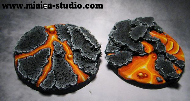 Lava Bases - Round Dreadnought 60 mm by MinionStudio