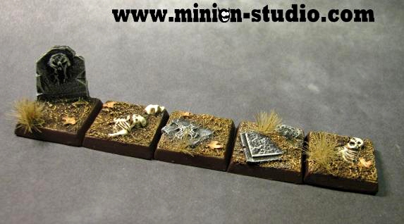 Graveyard bases 20x20 mm by MinionStudio