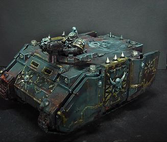 Black Legion Space Marine Rhino by jarhead