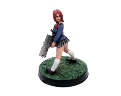 Japanese schoolgirl by ferret
