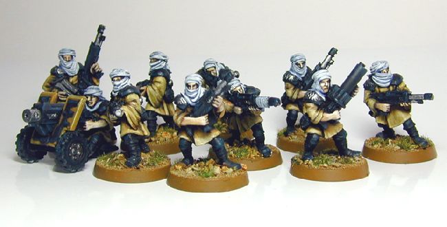 Imperial Guard Tallarn Desert Raiders by weina
