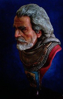 Old Knight Bust by alex lopez
