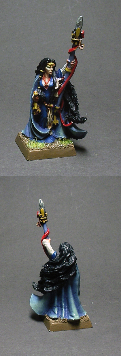 Figurine Warhammer Battle – Damoiselle Bretonnienne Avec Bâton (métal, OOP)
