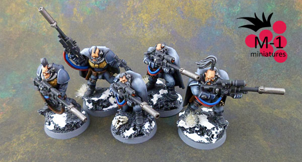 Space Wolves Scout Squad by malinek28
