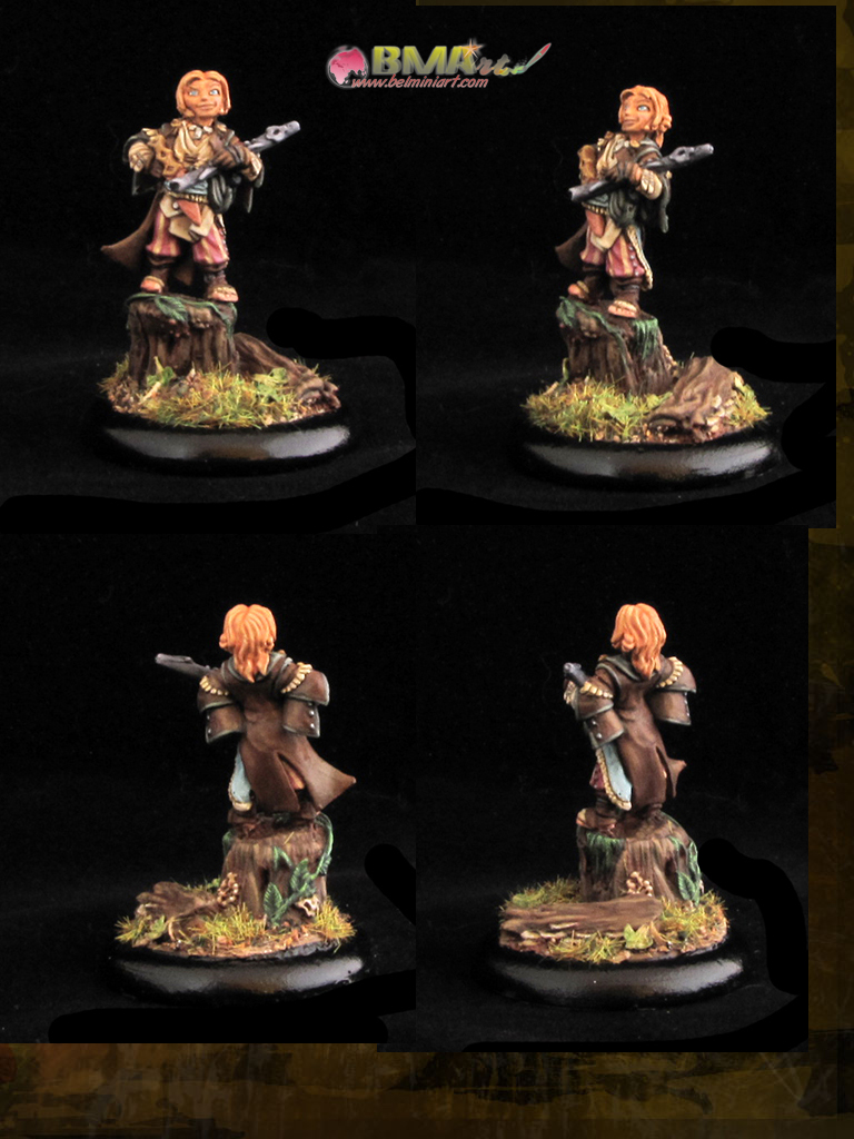 Reaper Bones 89012: Pathfinder LEM Halfling Mage - Miniatura In Plastica Per Giochi Di Ruolo, 40 Mm - 3