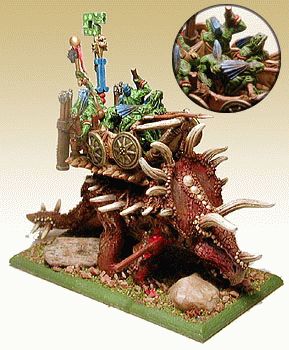 Stegadon with 6 skinks by sappel