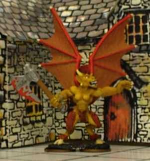 Winged Demon with Axe by Vaxalon