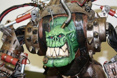 Ork Warlord sculpture by rickt