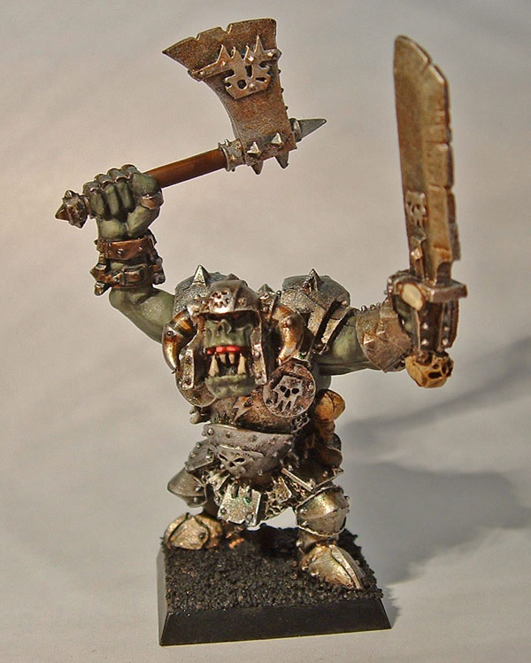 BORGUT FACEBEATER MÉTAL Warhammer Fantasy Old le Monde Orques Boss Noir Orc EUR 42,52 - FR