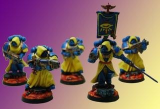 Space Marine combat squad by stokerd