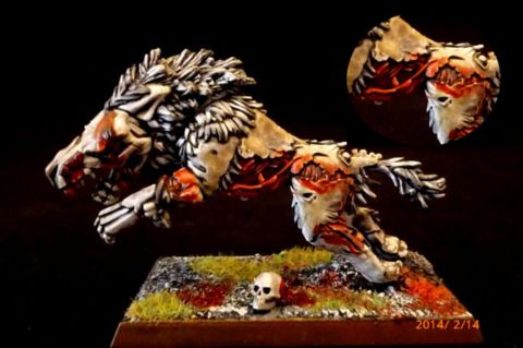 Vampire Counts Dire Wolf by darkpegasusmini