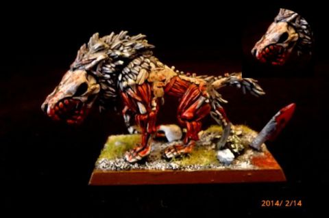 Vampire Counts Dire Wolf by darkpegasusmini