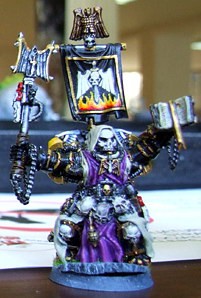 Dark Angels Chaplain converted by opsidiannight