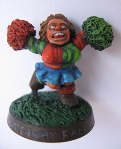Dwarf bloodbowl cheerleader by Kud³aty