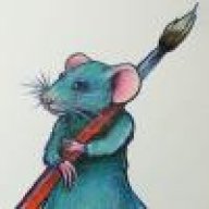 Turquoise Rat Art